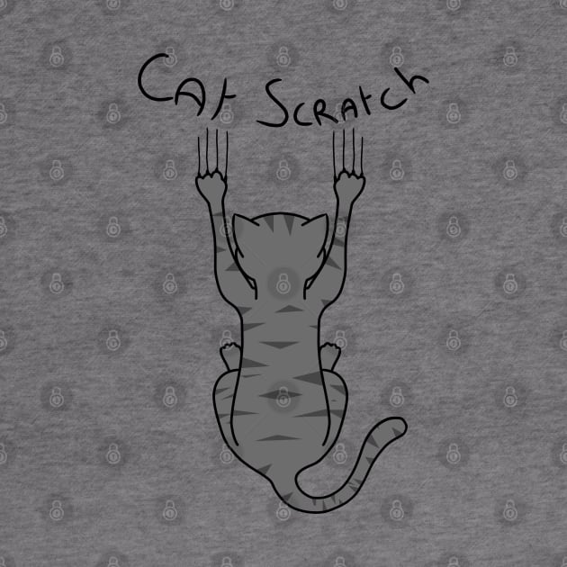 Cat Scratch. Gray. by Abrek Art